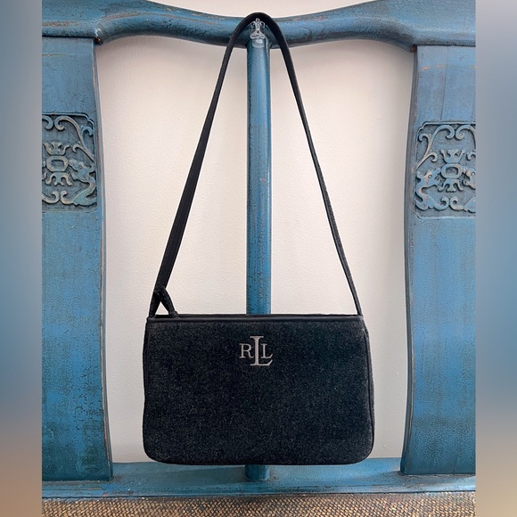 Ralph Lauren Handbags - Ralph Lauren Slim Wool Shoulder Bag